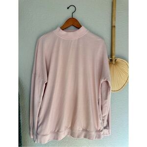 light pink thick sweatshirt